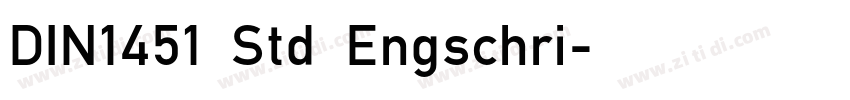 DIN1451 Std Engschri字体转换